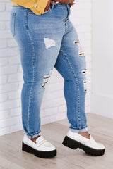 Kancan Untamed Full Size Run Leopard Lined Skinny Jeans - Shah S. Sahota