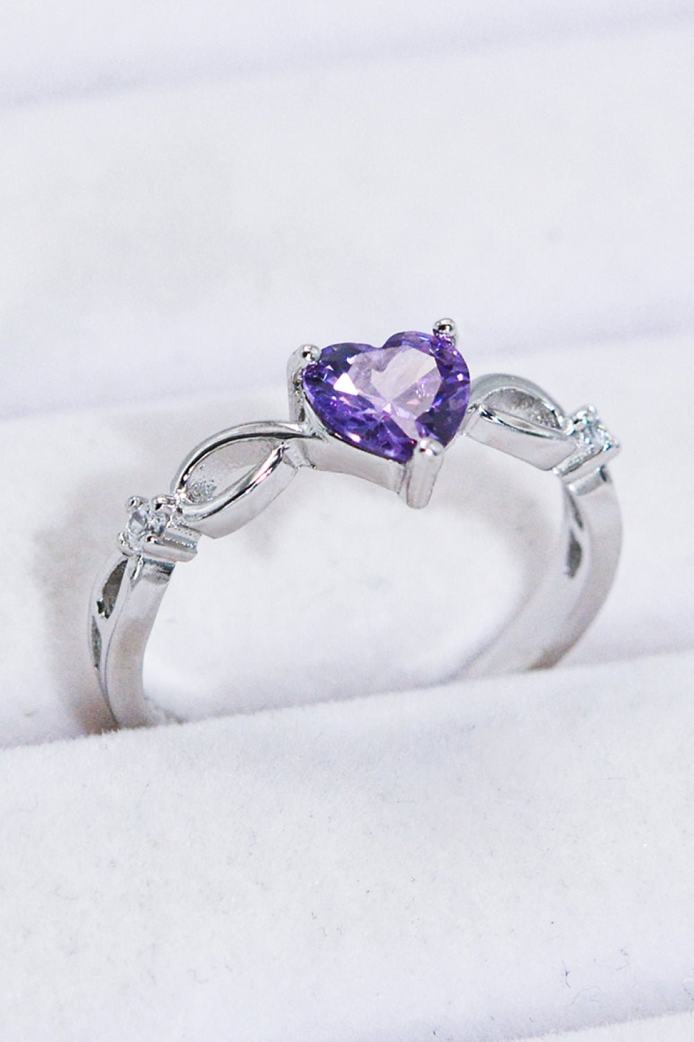 Crystal Heart 925 Sterling Silver Ring - Shah S. Sahota