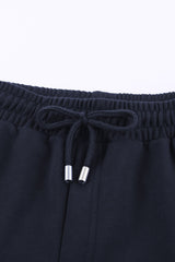 Drawstring Waist Cuffed Shorts - Shah S. Sahota