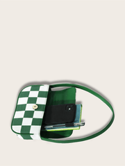 Retro Plaid Square Baguette Bag - Shah S. Sahota