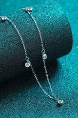 Moissanite Rhodium-Plated Necklace - Shah S. Sahota