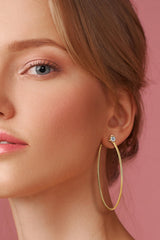 925 Sterling Silver Moissanite Hoop Earrings - Shah S. Sahota