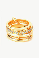 Cubic Zircon Four-Finger Combined Ring - Shah S. Sahota