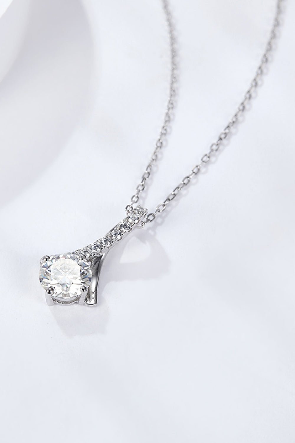 Special Occasion 1 Carat Moissanite Pendant Necklace - Shah S. Sahota