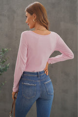 Contrast Lace Button Up Top - Shah S. Sahota