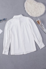 Gathered Detail Puff Sleeve Shirt - Shah S. Sahota