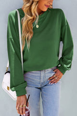 Dropped Shoulder Balloon Sleeve Sweatshirt - Shah S. Sahota