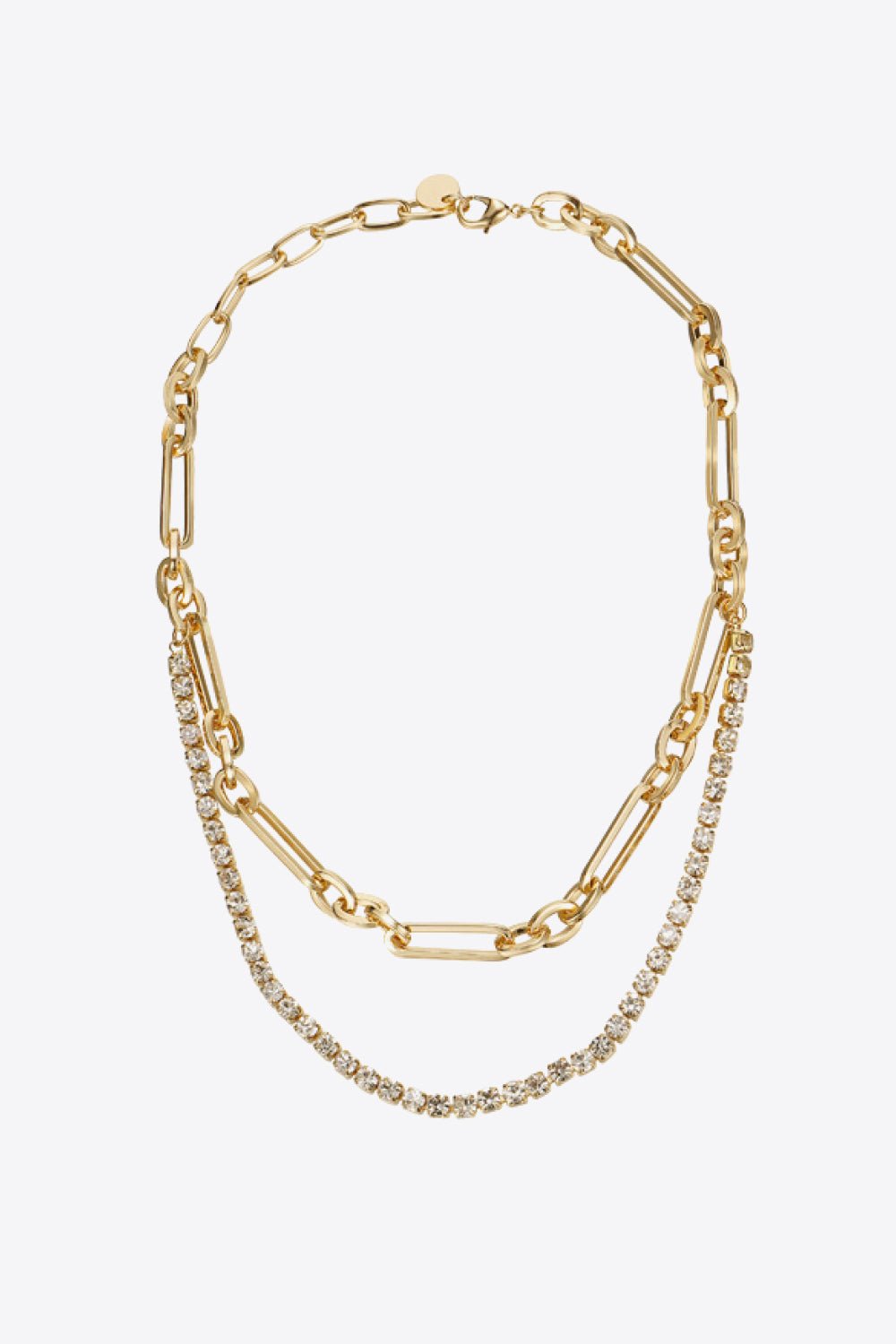 18K Gold Plated Glass Stone Necklace - Shah S. Sahota