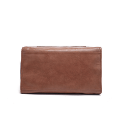 Retro Large Capacity Waxy Leather Tote Bag - Shah S. Sahota
