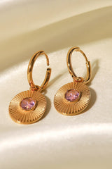 Stainless Steel Oval Dangle Earrings - Shah S. Sahota