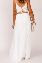 Elastic Waistband Split Maxi Skirt - Shah S. Sahota
