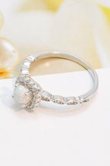 925 Sterling Silver Inlaid Opal Ring - Shah S. Sahota