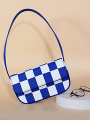 Retro Plaid Square Baguette Bag - Shah S. Sahota