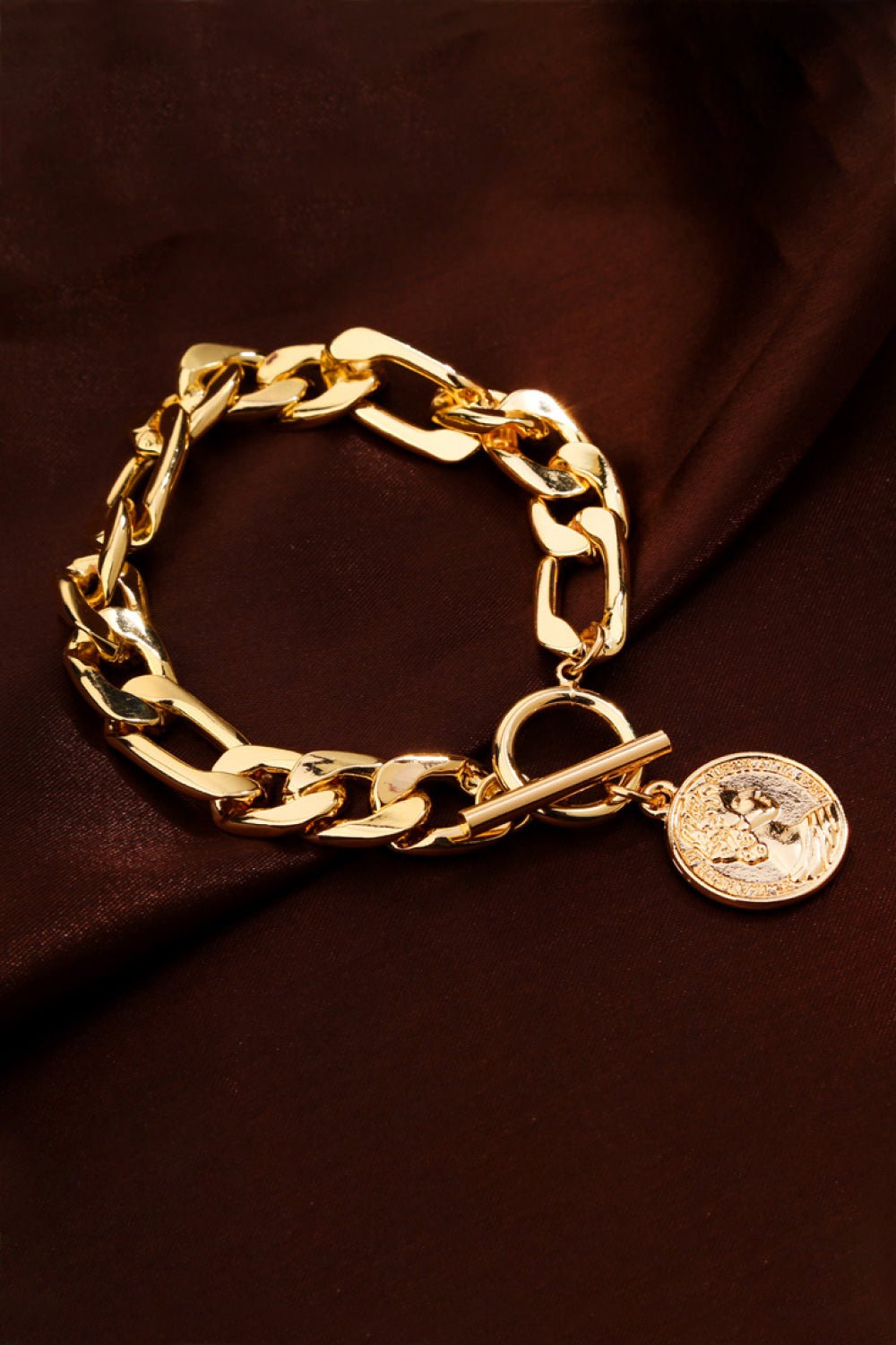 Chunky Chain Toggle Clasp Bracelet - Shah S. Sahota