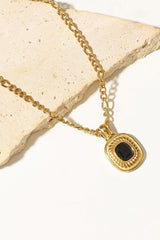 18K Gold Plated Inlaid Rhinestone Pendant Necklace - Shah S. Sahota