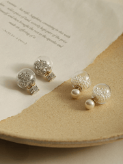 Rhinestone Ball Stud Earrings - Shah S. Sahota