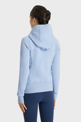 Zip Up Seam Detail Hooded Sports Jacket - Shah S. Sahota