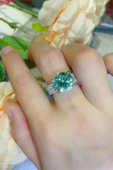 5 Carat Moissanite 4-Prong Wide Band Ring - Shah S. Sahota
