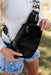 Faux Leather Zipped Crossbody Chest Bag - Shah S. Sahota