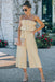 Ruffled Strapless Wide Leg Jumpsuit - Shah S. Sahota