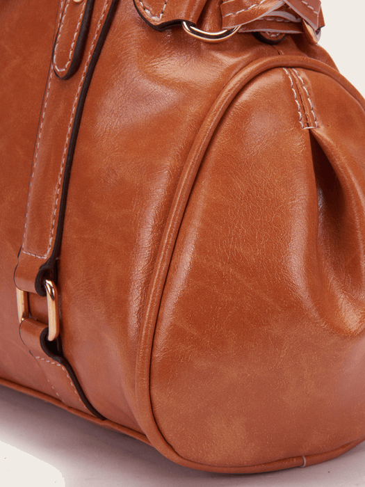 Retro Tassel Solid Color Crossbody Bag - Shah S. Sahota