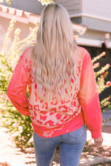 Leopard Tie-Dye Crewneck Drop Shoulder Sweatshirt - Shah S. Sahota