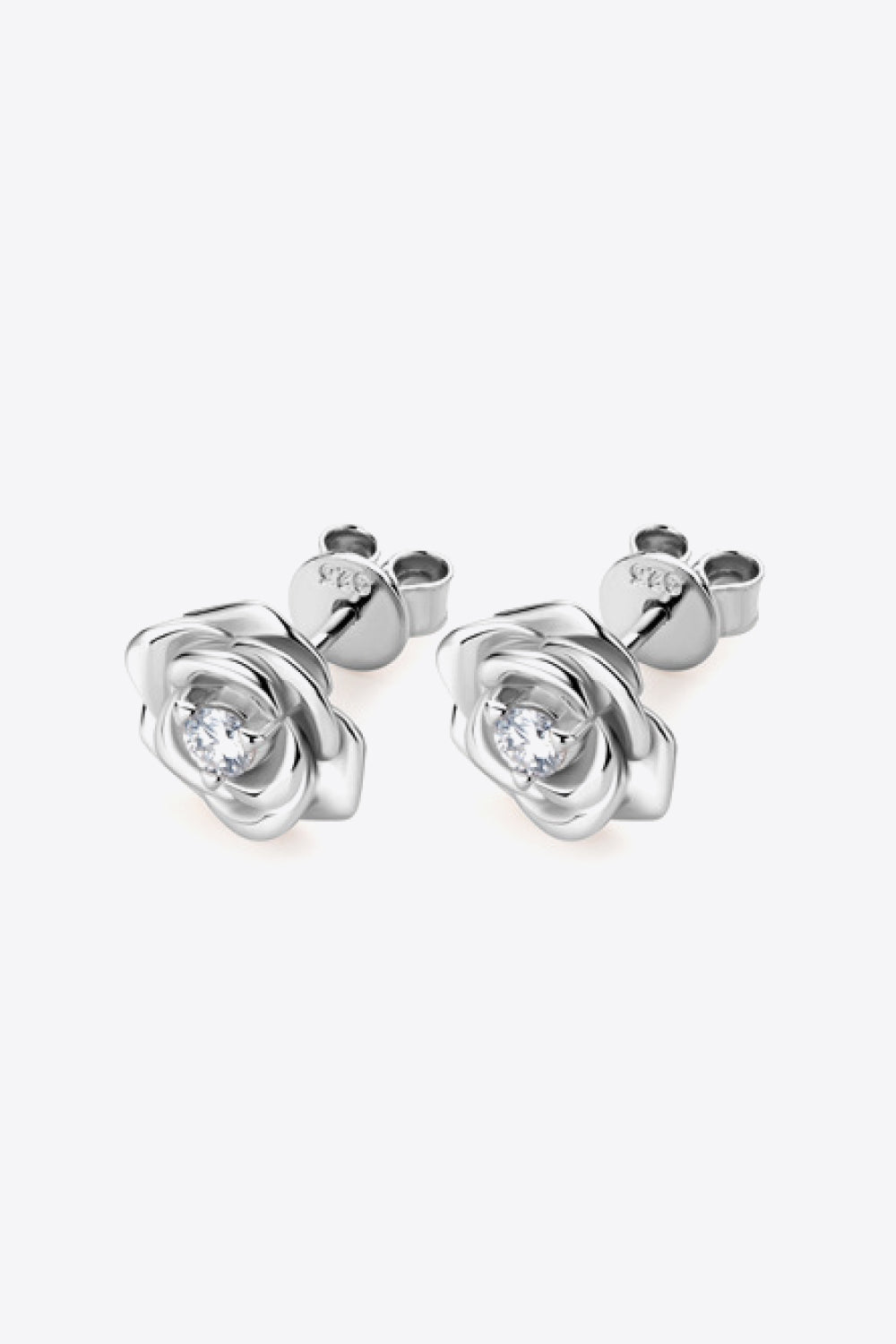 Moissanite Flower 925 Sterling Silver Earrings - Shah S. Sahota