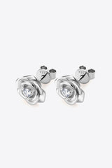 Moissanite Flower 925 Sterling Silver Earrings - Shah S. Sahota