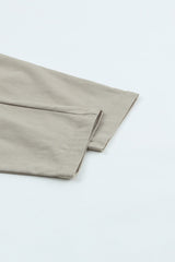 Khaki Casual Stretch High Waist Skinny Pants