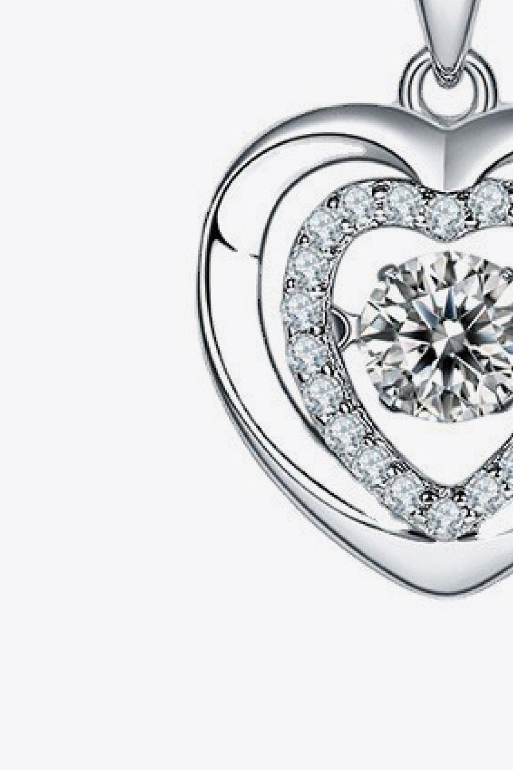 Moissanite Heart Pendant Necklace - Shah S. Sahota