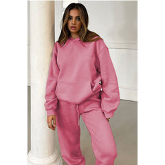 Pullover Long-Sleeved Hoodie & Tie Pocket Pants Sets - Shah S. Sahota