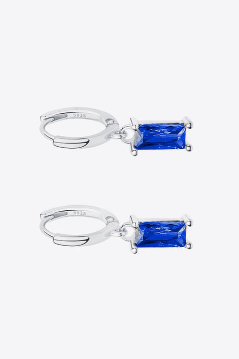 Retro 925 Sterling Silver Cubic Zirconia Drop Earrings - Shah S. Sahota