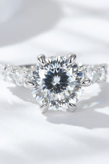 5 Carat Moissanite Side Stone Ring - Shah S. Sahota