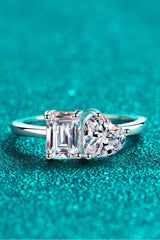 Rhodium-Plated 2 Carat Moissanite Ring - Shah S. Sahota