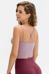 Double-Strap Cropped Yoga Cami - Shah S. Sahota