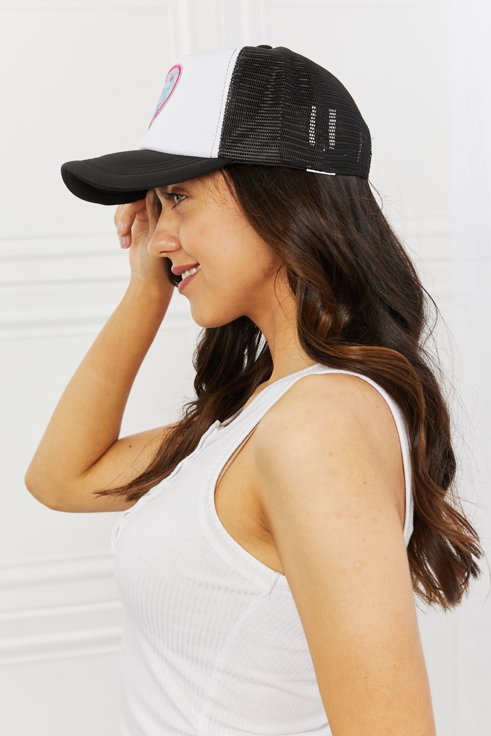 Fame Falling For You Trucker Hat in Black - Shah S. Sahota