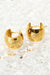 18K Gold Plated C-Hoop Earrings - Shah S. Sahota
