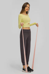 Cut Out Front Crop Yoga Tee - Shah S. Sahota