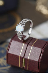 Crisscross 4-Prong Opal Ring - Shah S. Sahota