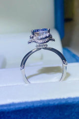 2 Carat Moissanite Contrast 925 Sterling Silver Ring - Shah S. Sahota