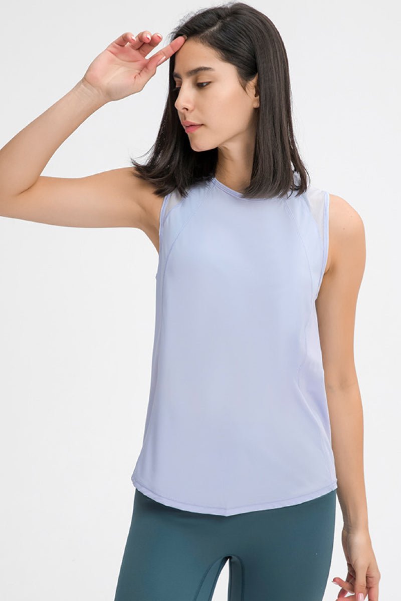 Cut Out Back Active Tank - Shah S. Sahota