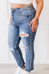 RISEN Melissa High Rise Distressed Skinny Jeans - Shah S. Sahota