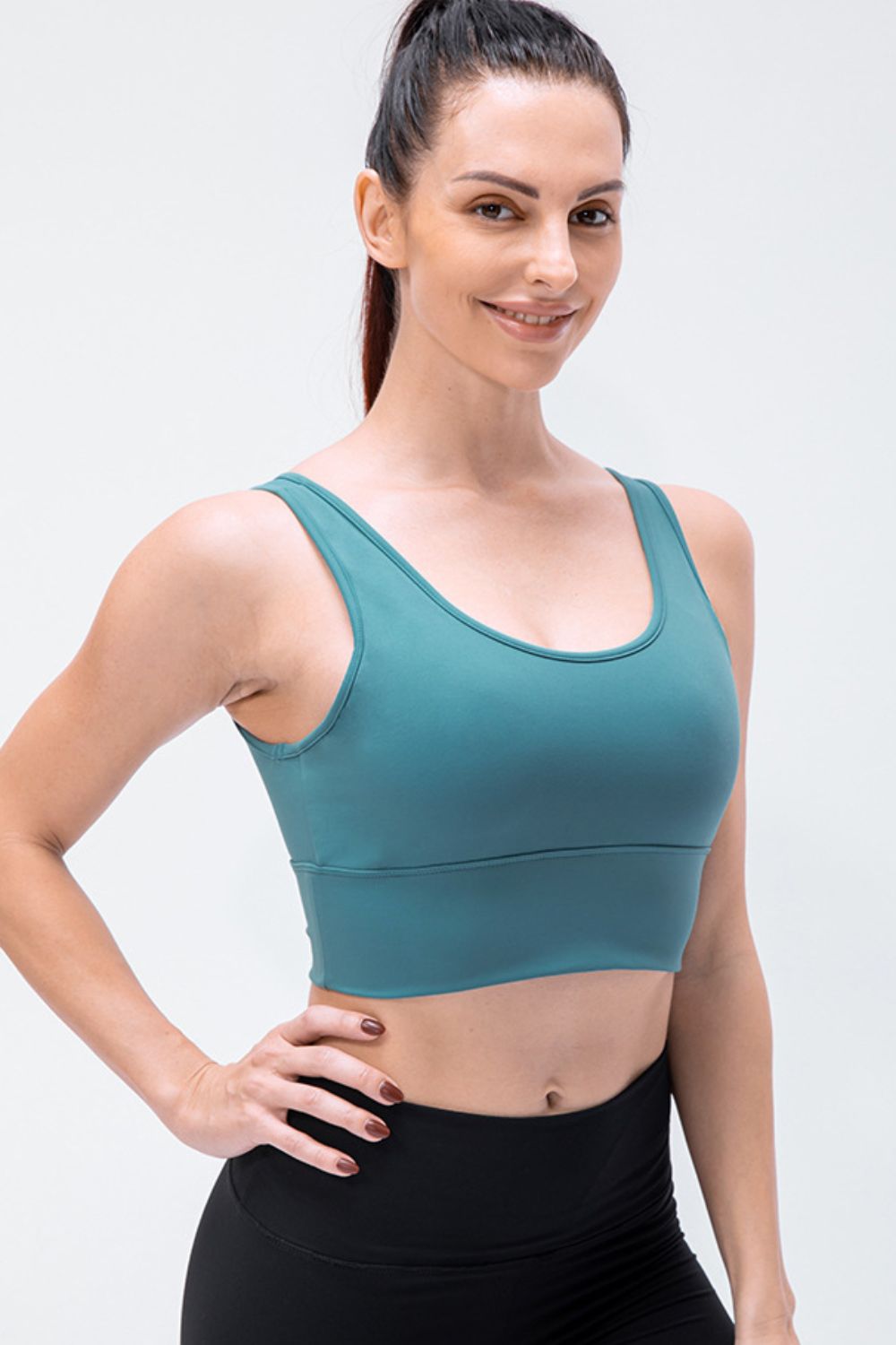 Reversible Cropped Surplice Yoga Tank - Shah S. Sahota