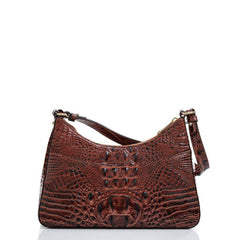 Retro Crocodile Pattern Baguette Bag - Shah S. Sahota