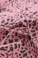 Printed Raw Hem Denim Shacket - Shah S. Sahota