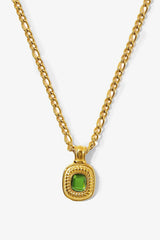 18K Gold Plated Inlaid Rhinestone Pendant Necklace - Shah S. Sahota
