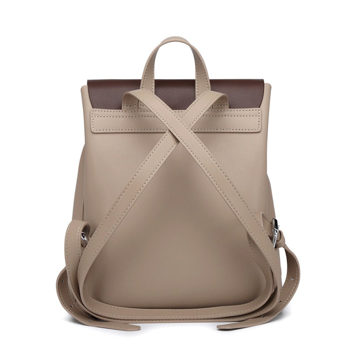 High-Capacity Zipper Patchwork Backpack With Lock - Shah S. Sahota