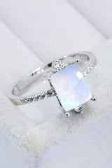 925 Sterling Silver Square Moonstone Ring - Shah S. Sahota