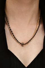 18K Gold-Plated Zircon Double-Layered Necklace - Shah S. Sahota