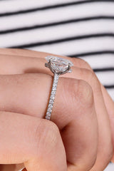 14K White Gold 2.5 Carat Moissanite 4-Prong Ring - Shah S. Sahota